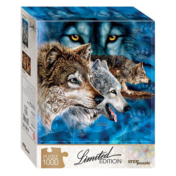 Step Puzzle (79806) - "Finde 12 Wölfe!" - 1000 Teile Puzzle