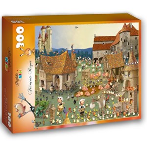 Grafika Kids (01459) - François Ruyer: "Bauernhof" - 300 Teile Puzzle