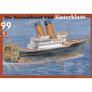 PuzzelMan (122) - "The Steamboat" - 99 Teile Puzzle