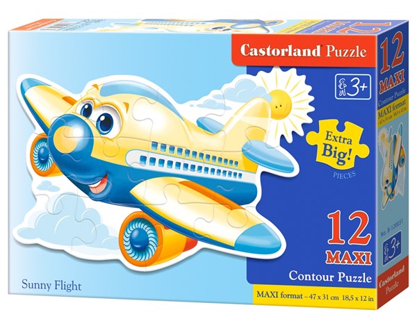Castorland (B-120031) - "Fröhliches Flugzeug" - 12 Teile Puzzle