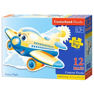 Castorland (B-120031) - "Fröhliches Flugzeug" - 12 Teile Puzzle