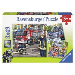 Ravensburger (09335) - "Helfer in der Not" - 49 Teile Puzzle