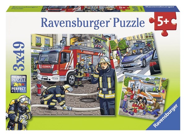 Ravensburger (09335) - "Helfer in der Not" - 49 Teile Puzzle