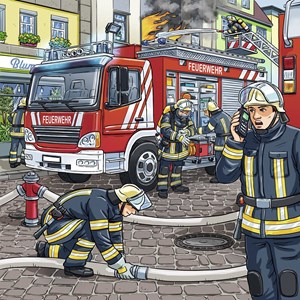 Ravensburger (09335) - "Helfer in der Not" - 49 Teile Puzzle