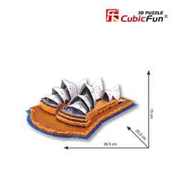 Cubic Fun (C067H) - "Sydney Opera House" - 58 Teile Puzzle