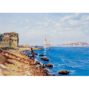 Art Puzzle (81067) - "Maiden's Tower, Istanbul" - 1000 Teile Puzzle