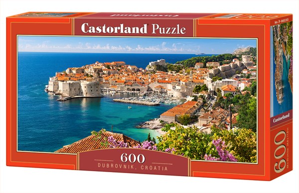 Castorland (B-060283) - "Blick auf Dubrovnik, Kroatien" - 600 Teile Puzzle