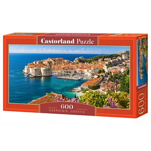 Castorland (B-060283) - "Blick auf Dubrovnik, Kroatien" - 600 Teile Puzzle
