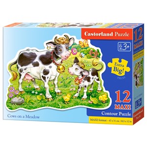 Castorland (B-120062) - "Kühe auf der Weide" - 12 Teile Puzzle