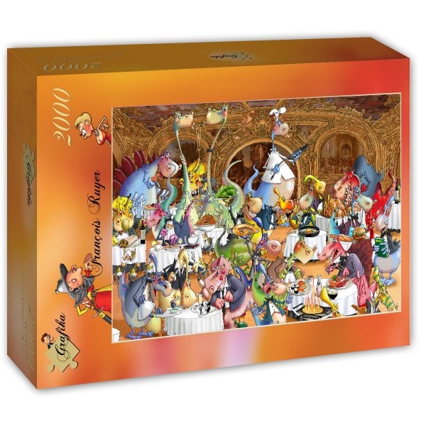 Grafika (T-00492) - François Ruyer: "Restaurant" - 2000 Teile Puzzle