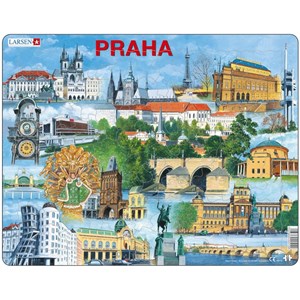 Larsen (KH12) - "Prag Sehenswürdigkeiten" - 66 Teile Puzzle