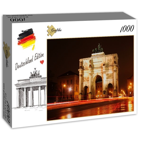 Grafika (02517) - "Munich, Siegestor" - 1000 Teile Puzzle