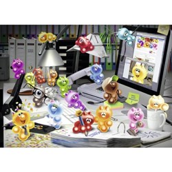 Ravensburger (19150) - "Nachts im Büro" - 1000 Teile Puzzle