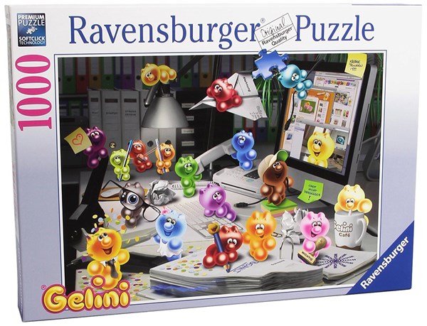 Ravensburger (19150) - "Nachts im Büro" - 1000 Teile Puzzle