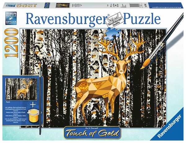 Ravensburger (19936) - "Hirsch im Birkenwald" - 1200 Teile Puzzle