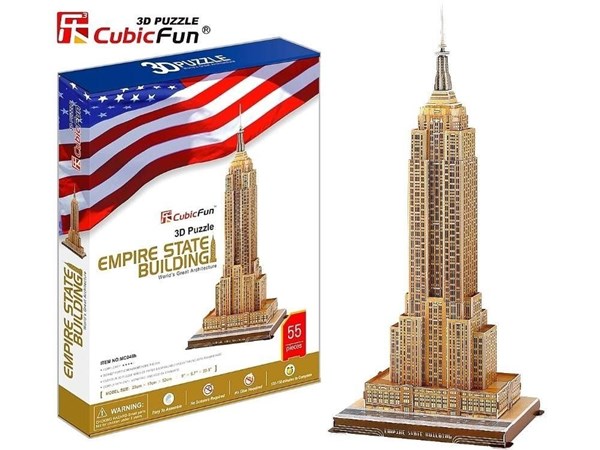 Cubic Fun (MC048H) - "Empire State Building" - 55 Teile Puzzle