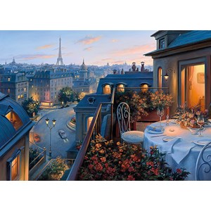 Gibsons (G6141) - Dominic Davison: "Ein Abend in Paris" - 1000 Teile Puzzle
