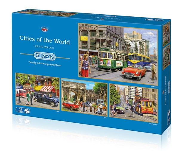 Gibsons (G5044) - Kevin Walsh: "Cities of The World" - 500 Teile Puzzle