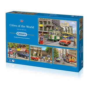 Gibsons (G5044) - Kevin Walsh: "Cities of The World" - 500 Teile Puzzle