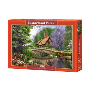 Castorland (C-102365) - Dominic Davison: "Hütte am Fluss" - 1000 Teile Puzzle