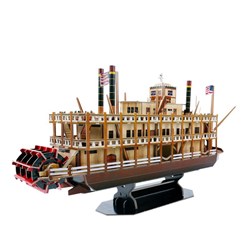 Cubic Fun (T4026h) - "Mississippi Steamboat" - 142 Teile Puzzle