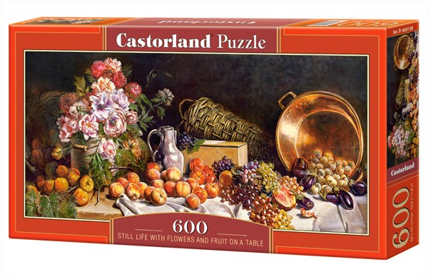 Castorland (B-060108) - "Stillleben aus Blumen und Früchten" - 600 Teile Puzzle