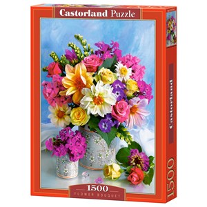 Castorland (C-151516) - "Blumensträuße in den Vasen" - 1500 Teile Puzzle