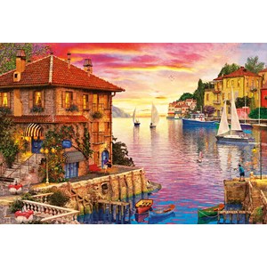 Educa (17135) - Dominic Davison: "Der mediterrane Hafen" - 5000 Teile Puzzle
