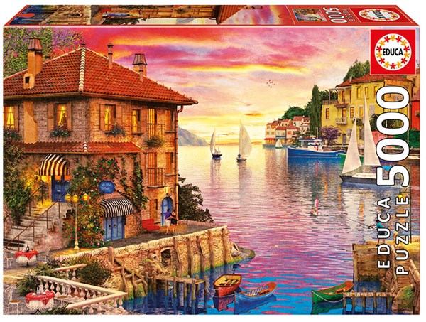 Educa (17135) - Dominic Davison: "Der mediterrane Hafen" - 5000 Teile Puzzle
