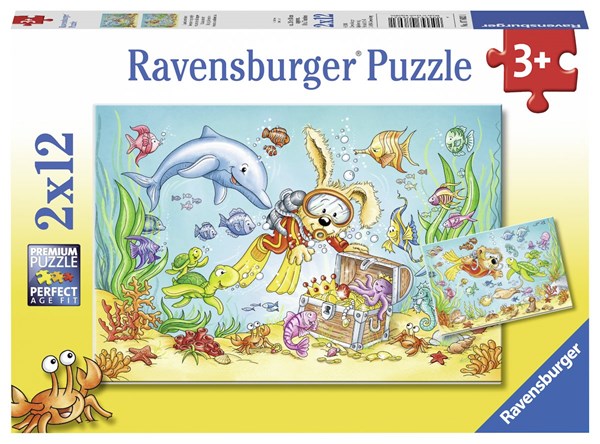 Ravensburger (07603) - "Tauchabenteuer" - 12 Teile Puzzle