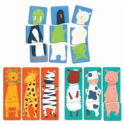 Djeco (01551) - "Funny Animals, 9 in 1" - 3 Teile Puzzle