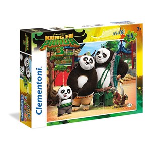 Clementoni (24475) - "Kung Fu Panda 3, Pandafamilie" - 24 Teile Puzzle