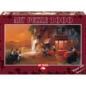 Art Puzzle (4316) - Willem Haenraets: "Romantischer Abend" - 1000 Teile Puzzle
