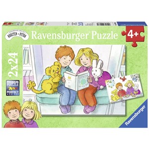 Ravensburger (09066) - "Karsten und Petra" - 24 Teile Puzzle