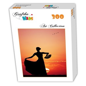 Grafika Kids (00389) - "Flamenco at Sunset" - 300 Teile Puzzle