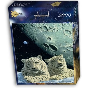 Grafika (02416) - Schim Schimmel: "Lair of the Snow Leopard" - 2000 Teile Puzzle