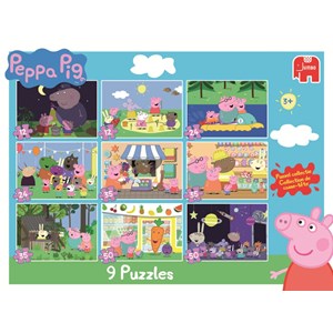 Jumbo (18470) - "Peppa Pig" - 12 24 35 50 Teile Puzzle