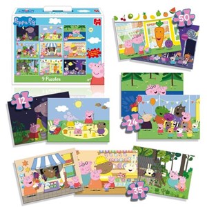 Jumbo (18470) - "Peppa Pig" - 12 24 35 50 Teile Puzzle