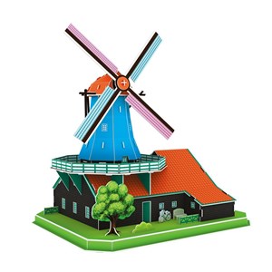 Cubic Fun (MC219h) - "Holländerwindmühle Windmühle" - 71 Teile Puzzle
