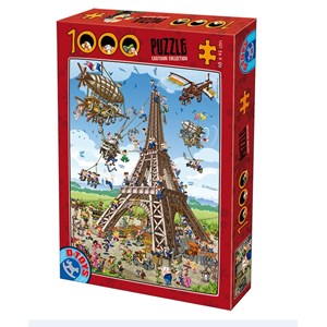 D-Toys (61218-CC11) - "Eiffelturm, Paris" - 1000 Teile Puzzle