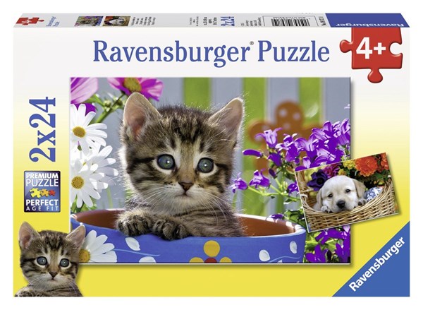 Ravensburger (08971) - "Niedliche Vierbeiner" - 24 Teile Puzzle