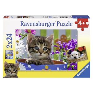 Ravensburger (08971) - "Niedliche Vierbeiner" - 24 Teile Puzzle
