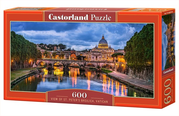 Castorland (B-060054) - "Blick auf den Petersdom" - 600 Teile Puzzle