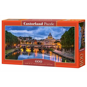 Castorland (B-060054) - "Blick auf den Petersdom" - 600 Teile Puzzle