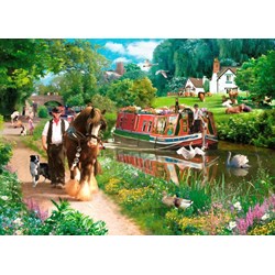 The House of Puzzles (3695) - "Tow Path" - 1000 Teile Puzzle