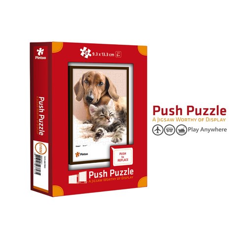 Pintoo (U1028) - "Hunde und Katzen" - 48 Teile Puzzle