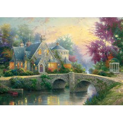 Schmidt Spiele (57463) - Thomas Kinkade: "Abendstimmung" - 3000 Teile Puzzle