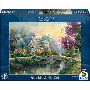 Schmidt Spiele (57463) - Thomas Kinkade: "Abendstimmung" - 3000 Teile Puzzle