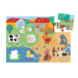 Djeco (07117) - "Farm" - 20 Teile Puzzle