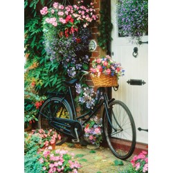 Art Puzzle (4166) - "Blumiges Fahrrad" - 500 Teile Puzzle